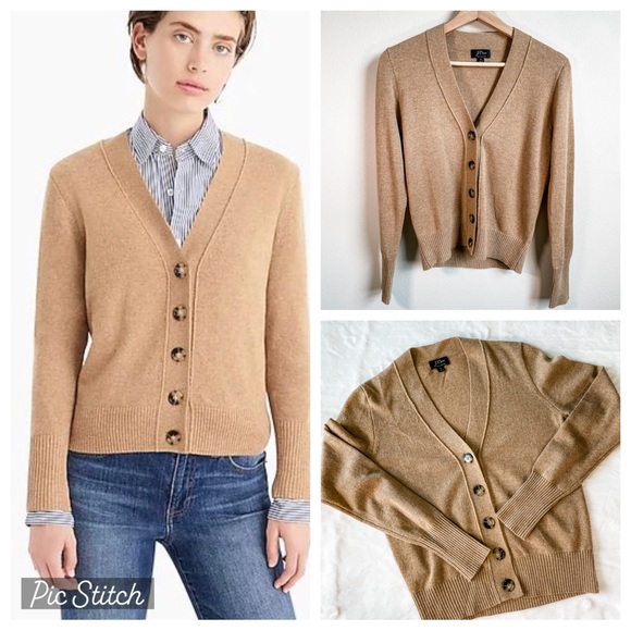 J. Crew Sweaters Nwot Jcrew Everyday Cashmere Cropped Cardigan